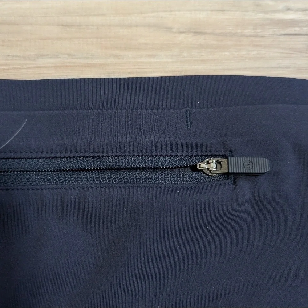 Lululemon‎ All The Right Places Crop, Size 10 Navy Blue Just Below Knee Leggings